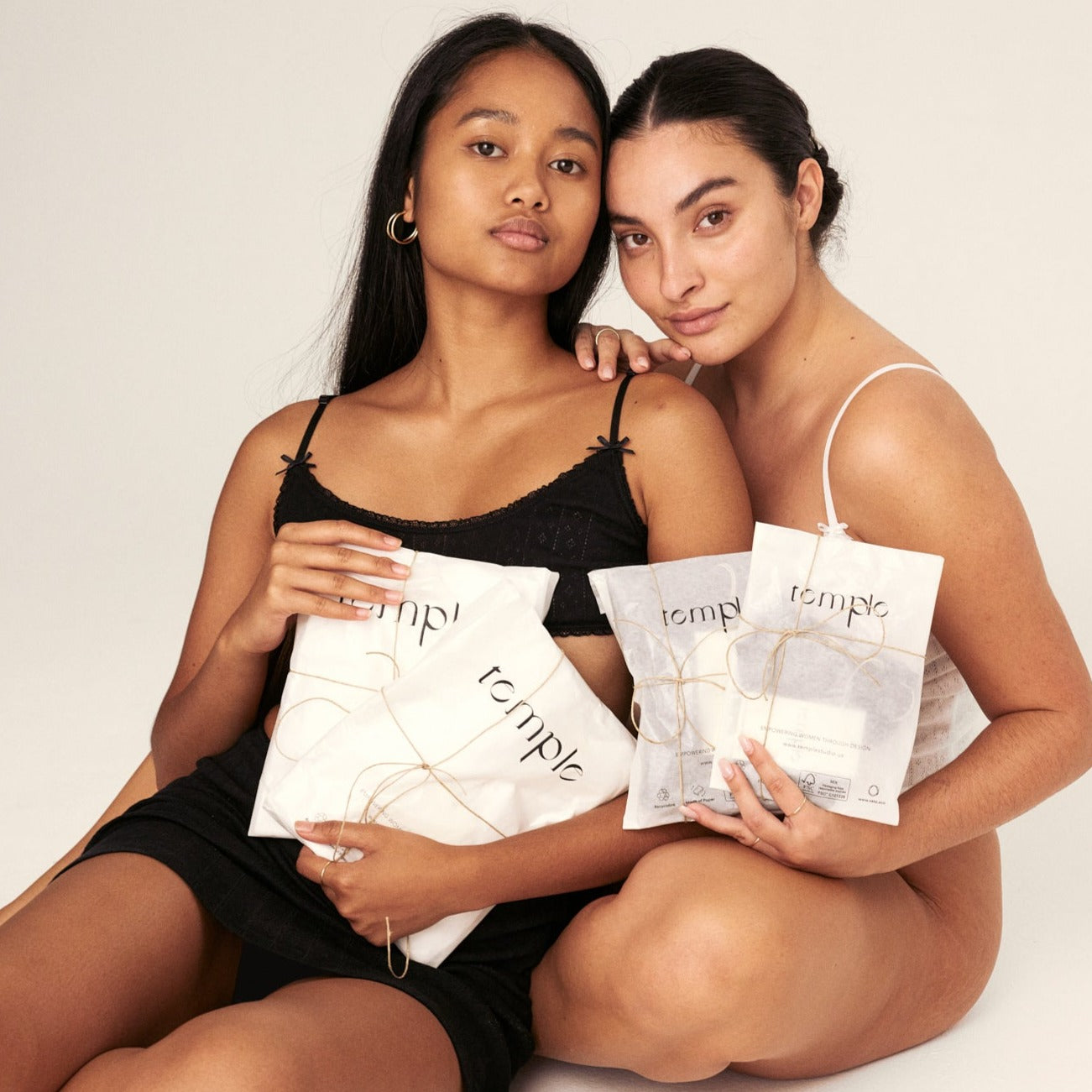 100 Organic Cotton Pointelle Lingerie by Temple Studio